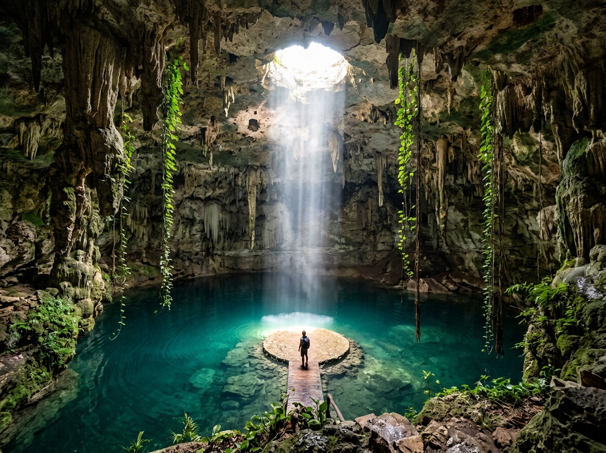 Mystische Cenote in Yucatán